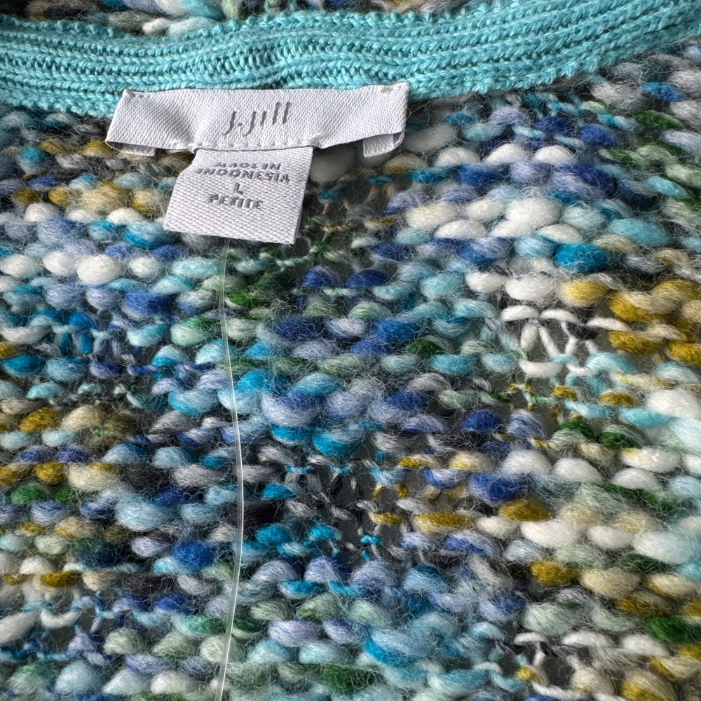 J. Jill Clarendon Cyan Cardigan at Hamilton Place in Chattanooga Blue Green Knit - Picture 7 of 14